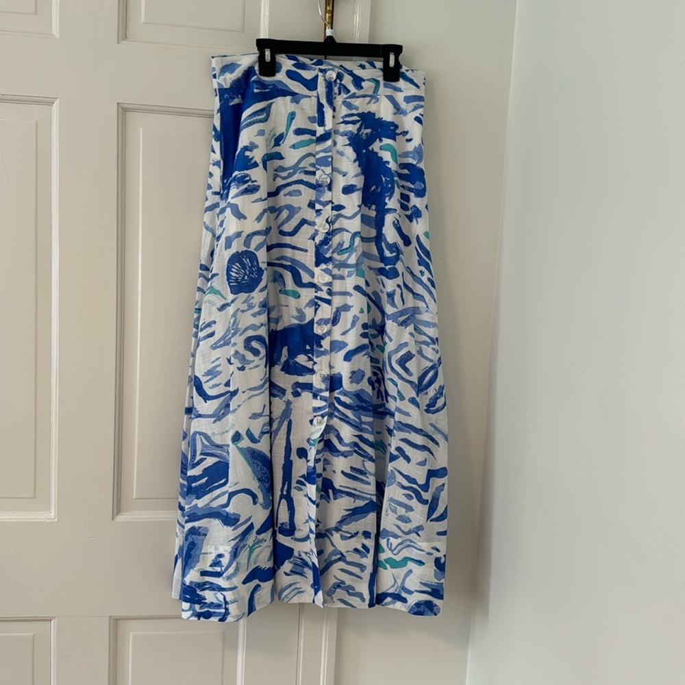 Anthropologie Maeve A-line printed skirt